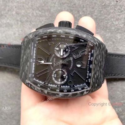 Franck Muller Vanguard Carbon Fibre Watch New Replica